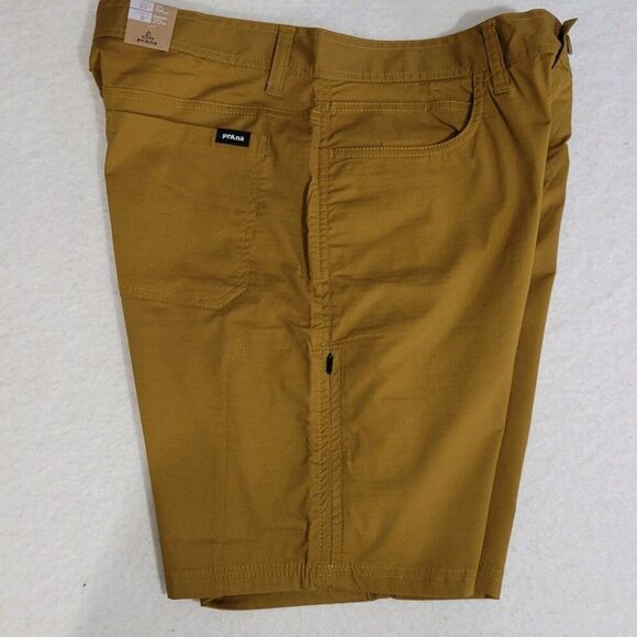 Prana Double Peak Shorts Men Size 32 Antique Bronze 8" Inseam Ripstop Hiking NEW - Picture 4 of 14